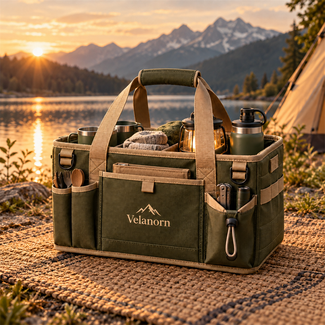 Velanorn Structured Camp Caddy